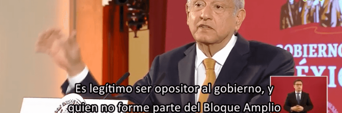 Quien no forme parte del BOA no tiene nada de qué preocuparse: López Obrador.