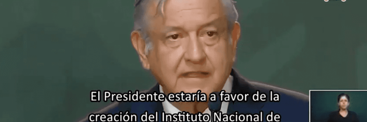 López Obrador a favor de crear el Instituto Nacional de Mercados y Competencia para el Bienestar.