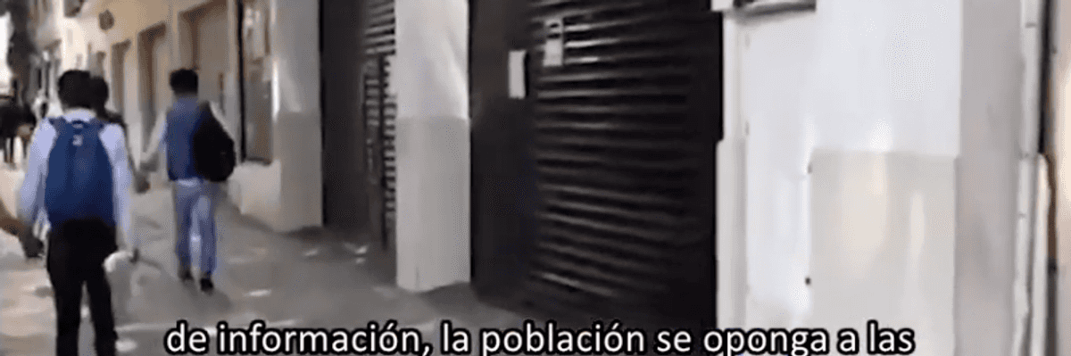 Población se opone a la sanitización en Puebla.