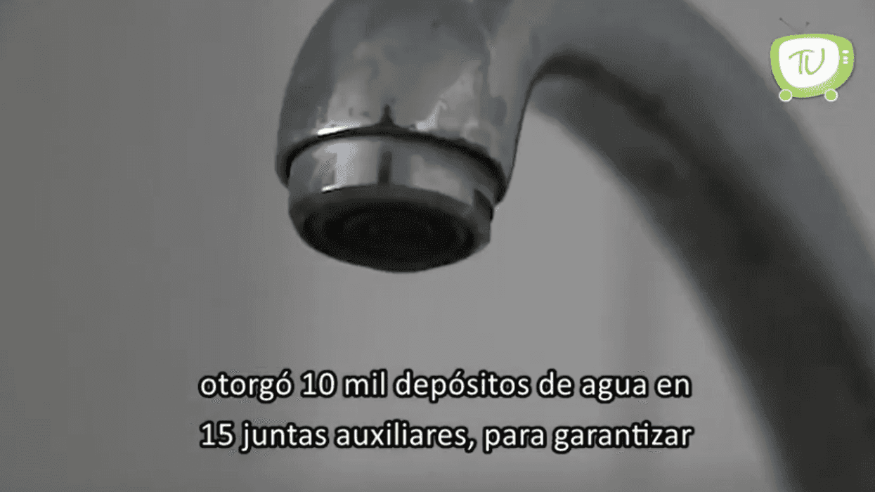 Otorgan depósitos de agua para combatir desabasto de agua en Puebla.