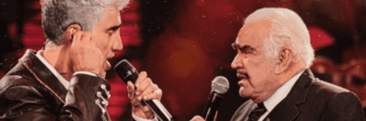 Alejandro Fernández estrena el video "Mentí" junto a su padre Vicente Fernández.