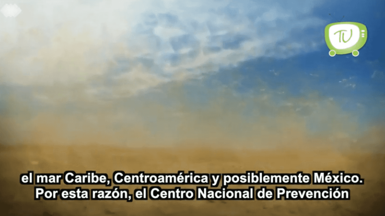 Llega a tierras mexicanas una nube de polvo del Sahara.