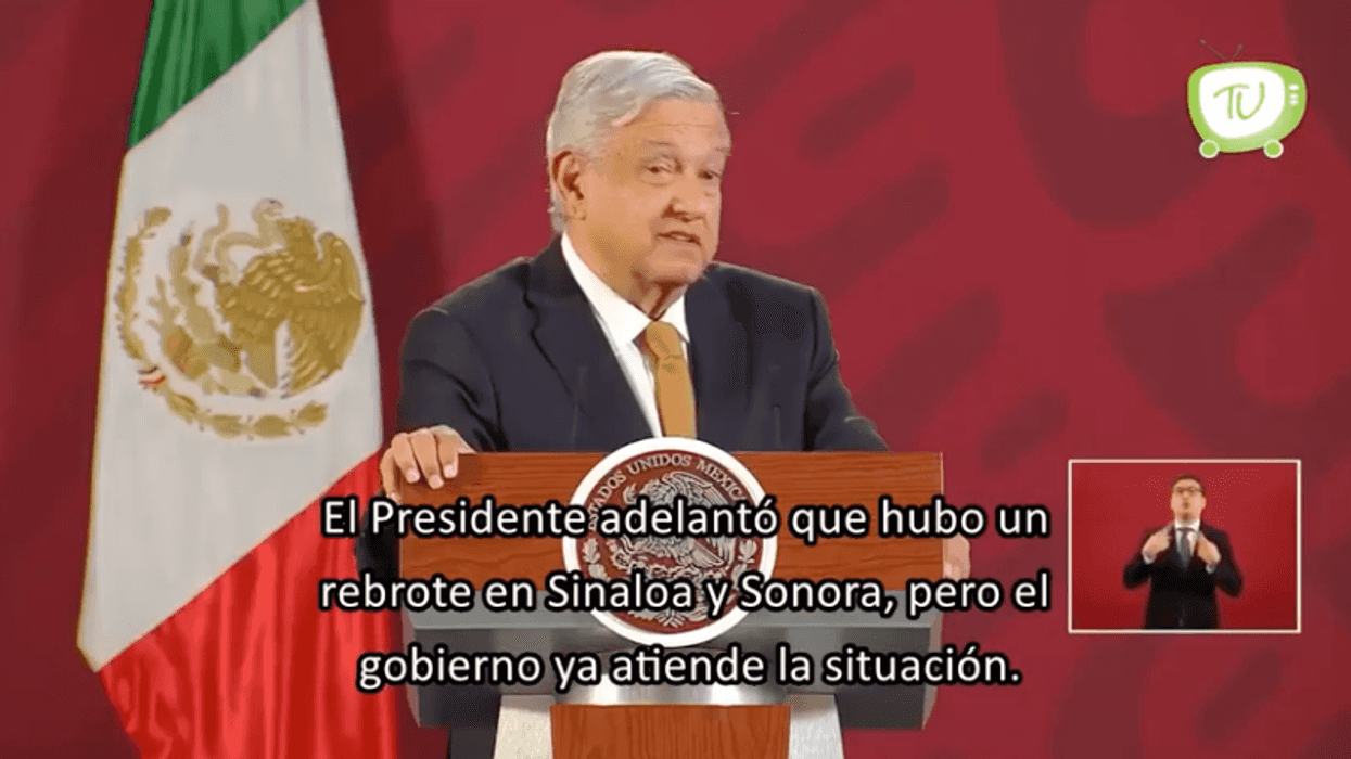 Hubo un rebrote de COVID-19 en Sinaloa y Sonora: López Obrador.