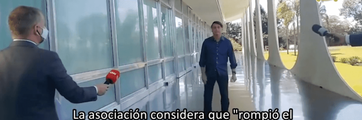 La prensa brasileña denunciará a Bolsonaro.