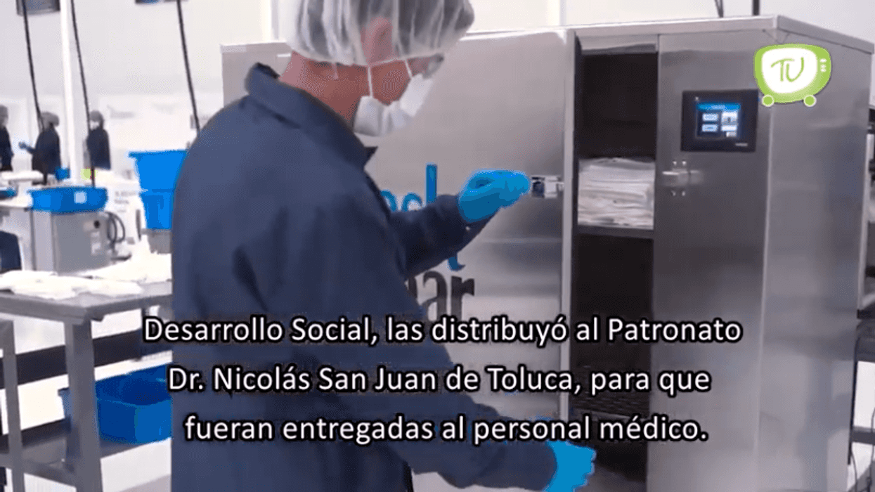 Donan mascarillas al Estado de México.