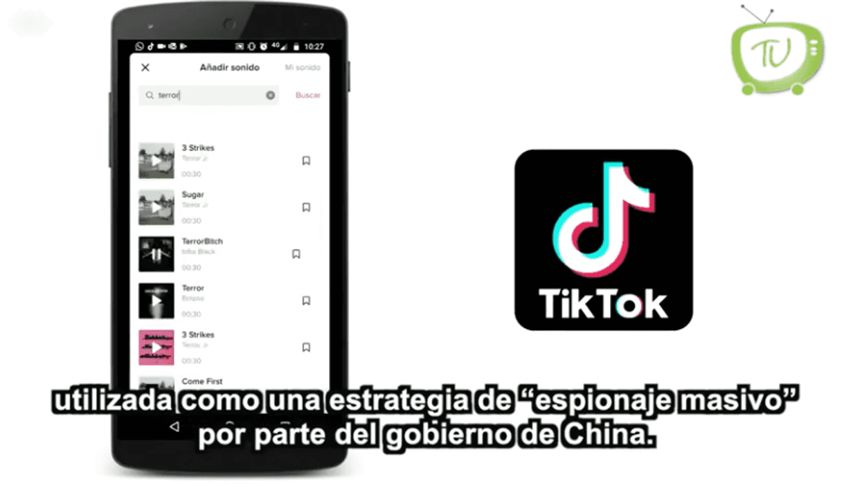 TikTok podría ser prohibida en Estados Unidos por utilizar datos personales con fines políticos.