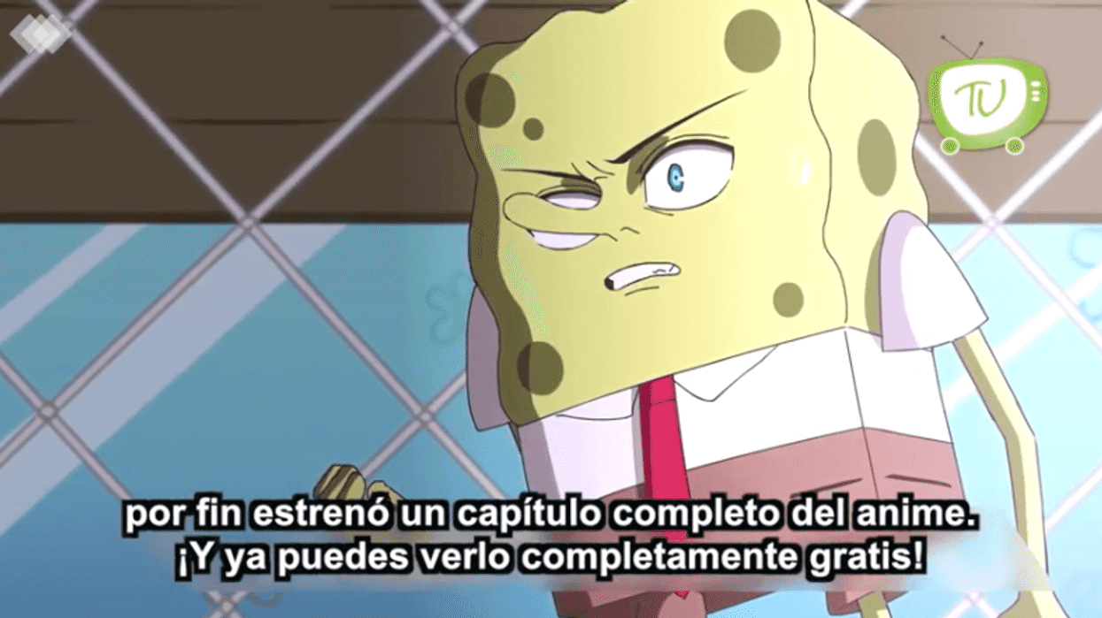 Estrenan primer capítulo de Bob Esponja en versión ánime.