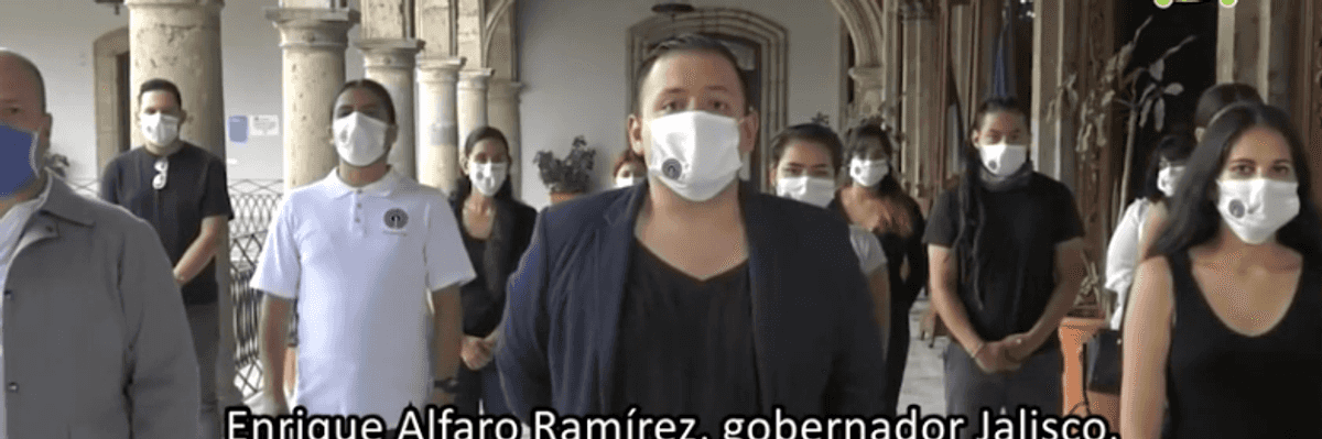 Colectivo #Somos456 y Enrique Alfaro lanzan mensaje.