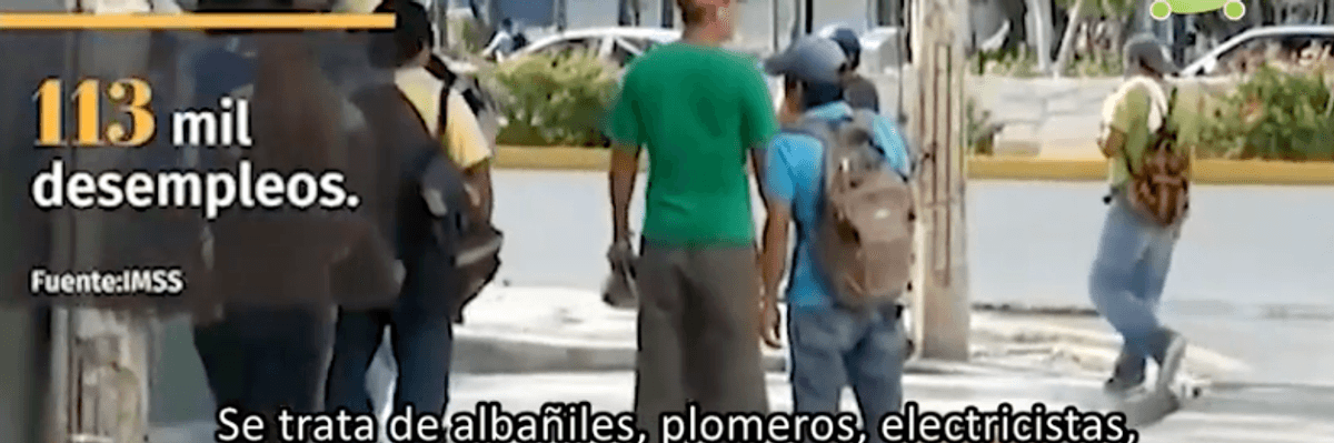 Esperan "lo que caiga" para poder trabajar en Cancún.