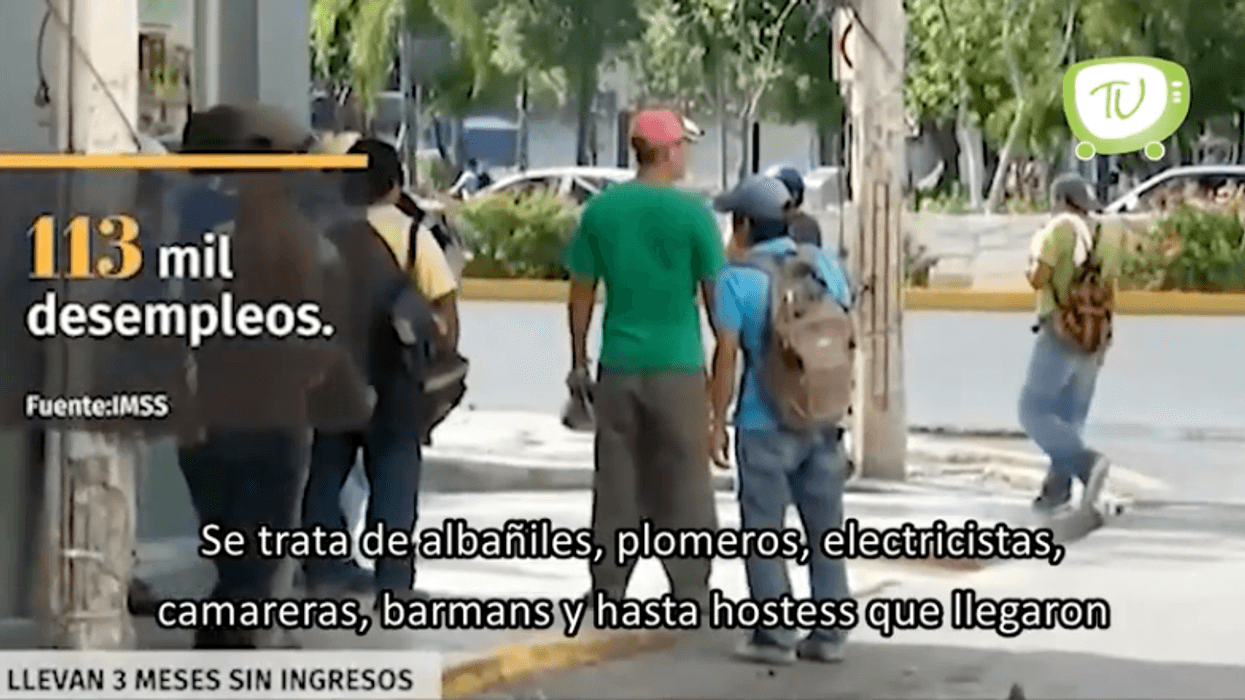 Esperan "lo que caiga" para poder trabajar en Cancún.