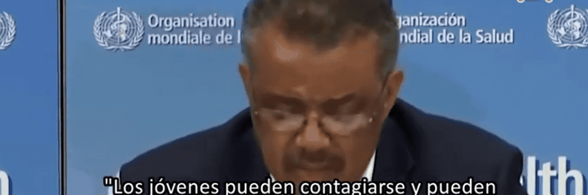 Los jóvenes no son invencibles ante el coronavirus, advierte la OMS.