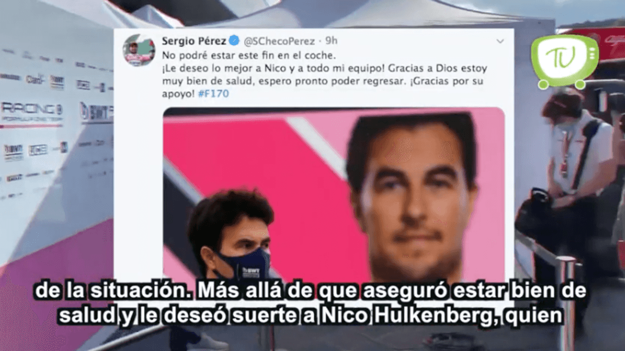 Checo Pérez vuelve a dar positivo a coronavirus.