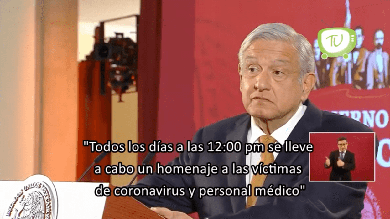 Convoca AMLO a homenajear a las víctimas del coronavirus y personal médico.