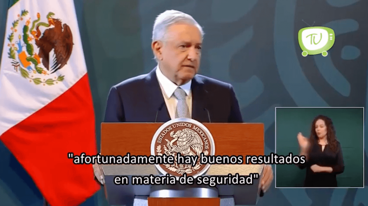 Hay buenos resultados en materia de seguridad, asegura AMLO.