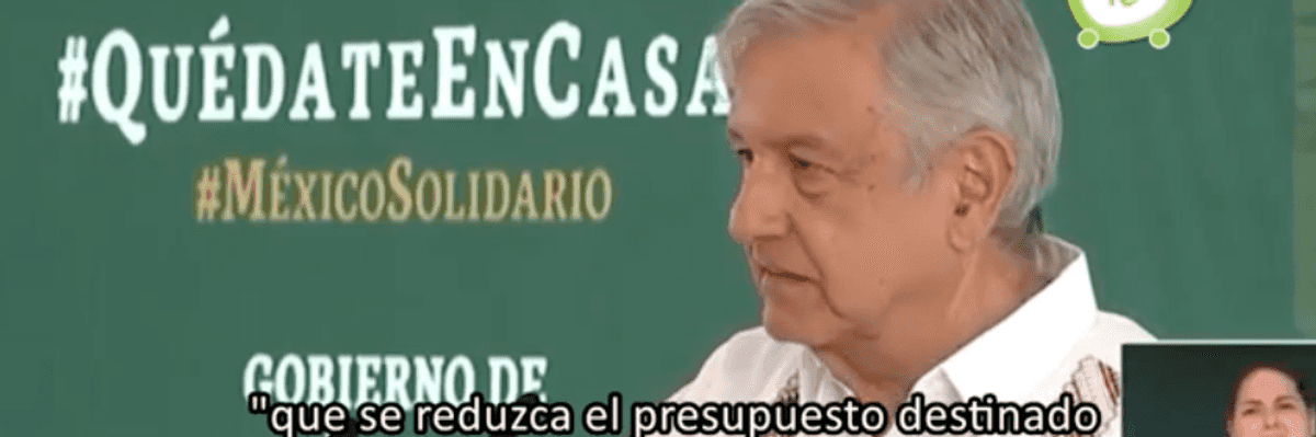 Recomienda AMLO reducir el presupuesto a partidos políticos.