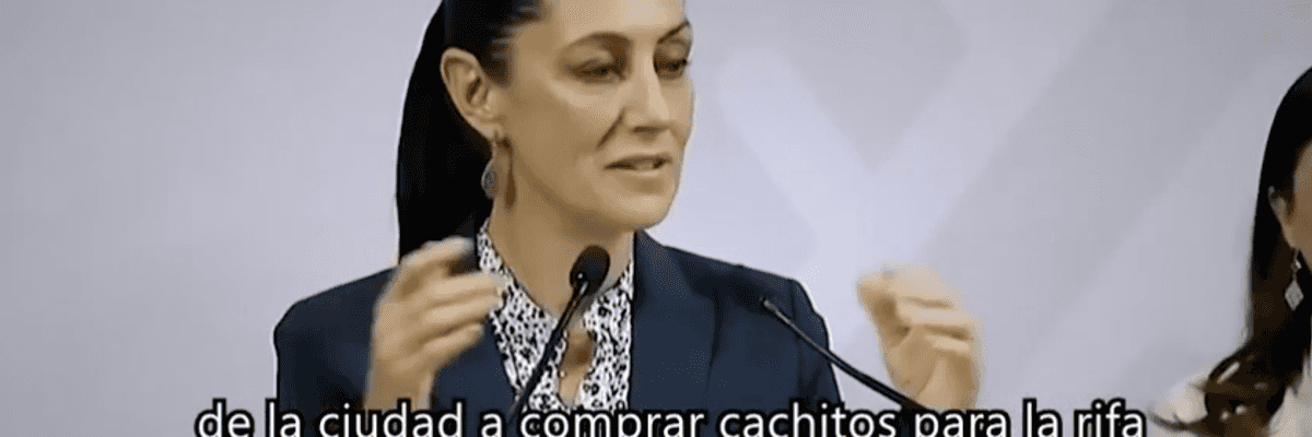 Aclara Sheinbaum que no se está obligando a nadie a comprar "cachitos".