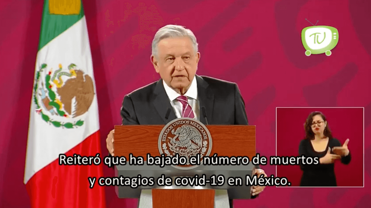 Destaca AMLO la disminución de las cifras del COVID-19 en México.