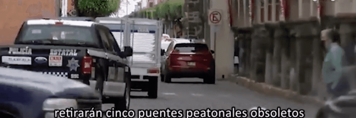 Retirarán puentes peatonales obsoletos en Puebla.
