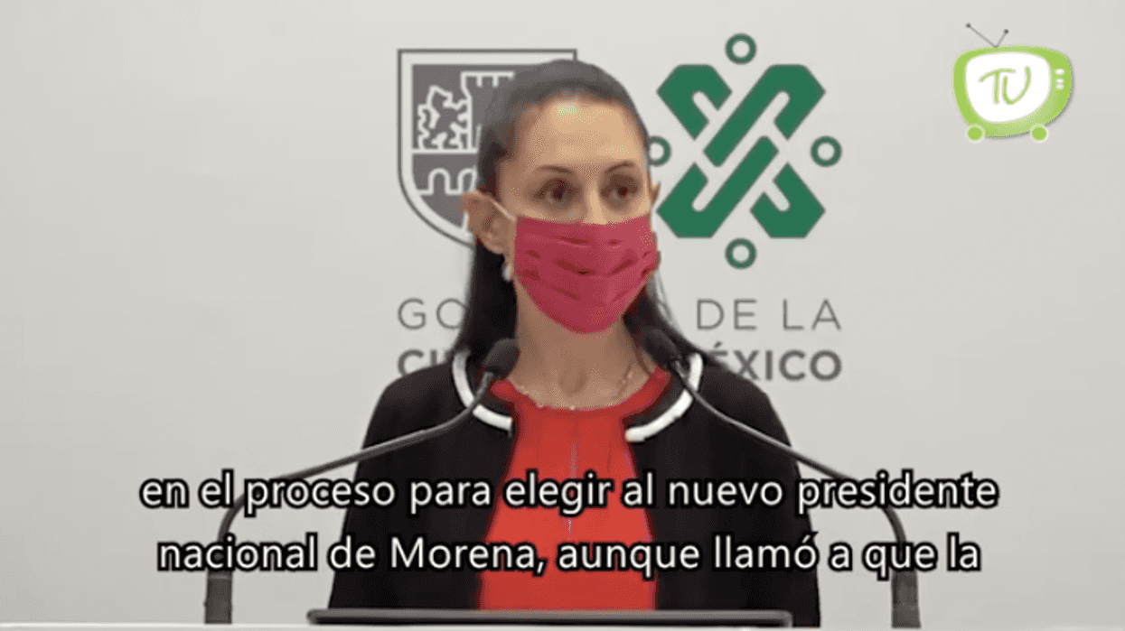 Claudia Sheinbaum no está involucrada en la elección del presidente de Morena.