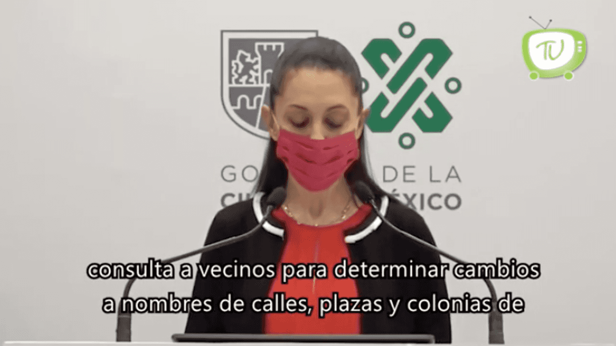 Propone Sheinbaum consulta para decidir cambios a nombres de calles.