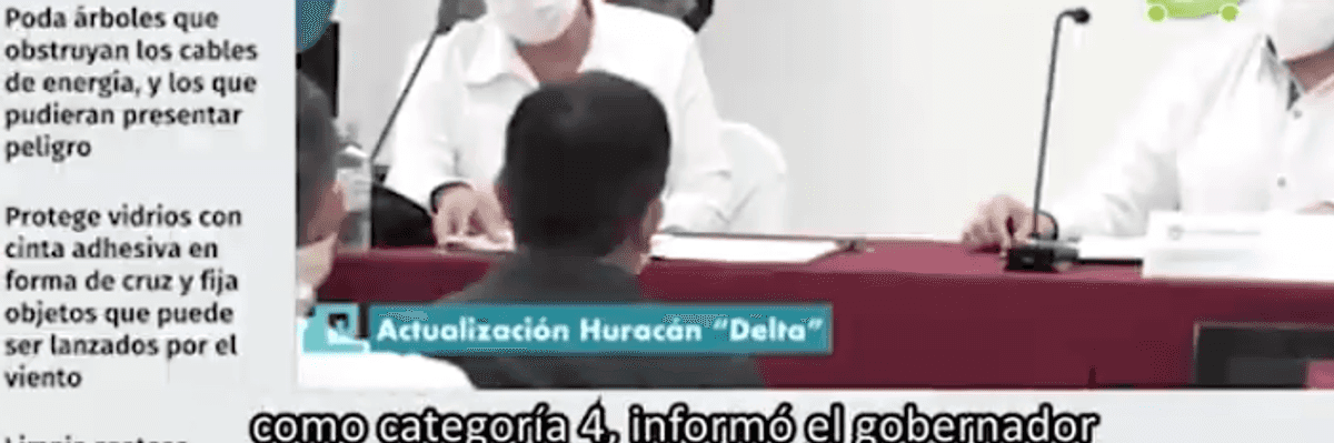 El huracán Delta se fortalece, decretan suspensión de actividades en Quintana Roo.
