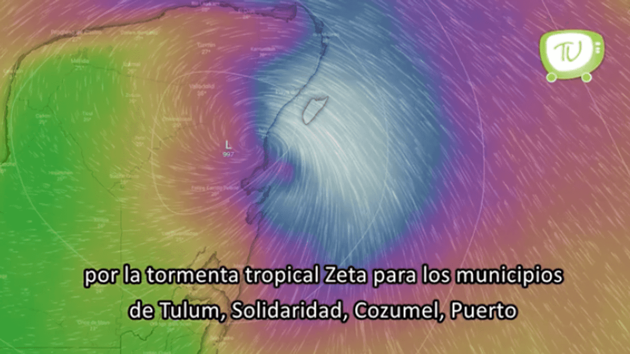 Emiten Alerta Naranja por 'Zeta' en Quintana Roo.