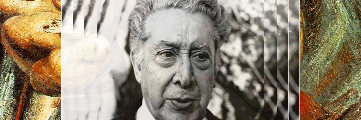 Imagen de David Alfaro SIqueiros, muralista mexicano