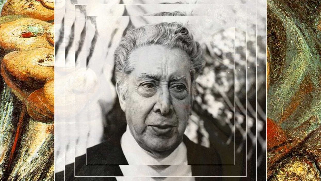 Imagen de David Alfaro SIqueiros, muralista mexicano