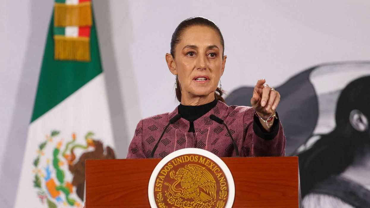 La presidenta mexicana Claudia Sheinbaum en Palacio Nacional