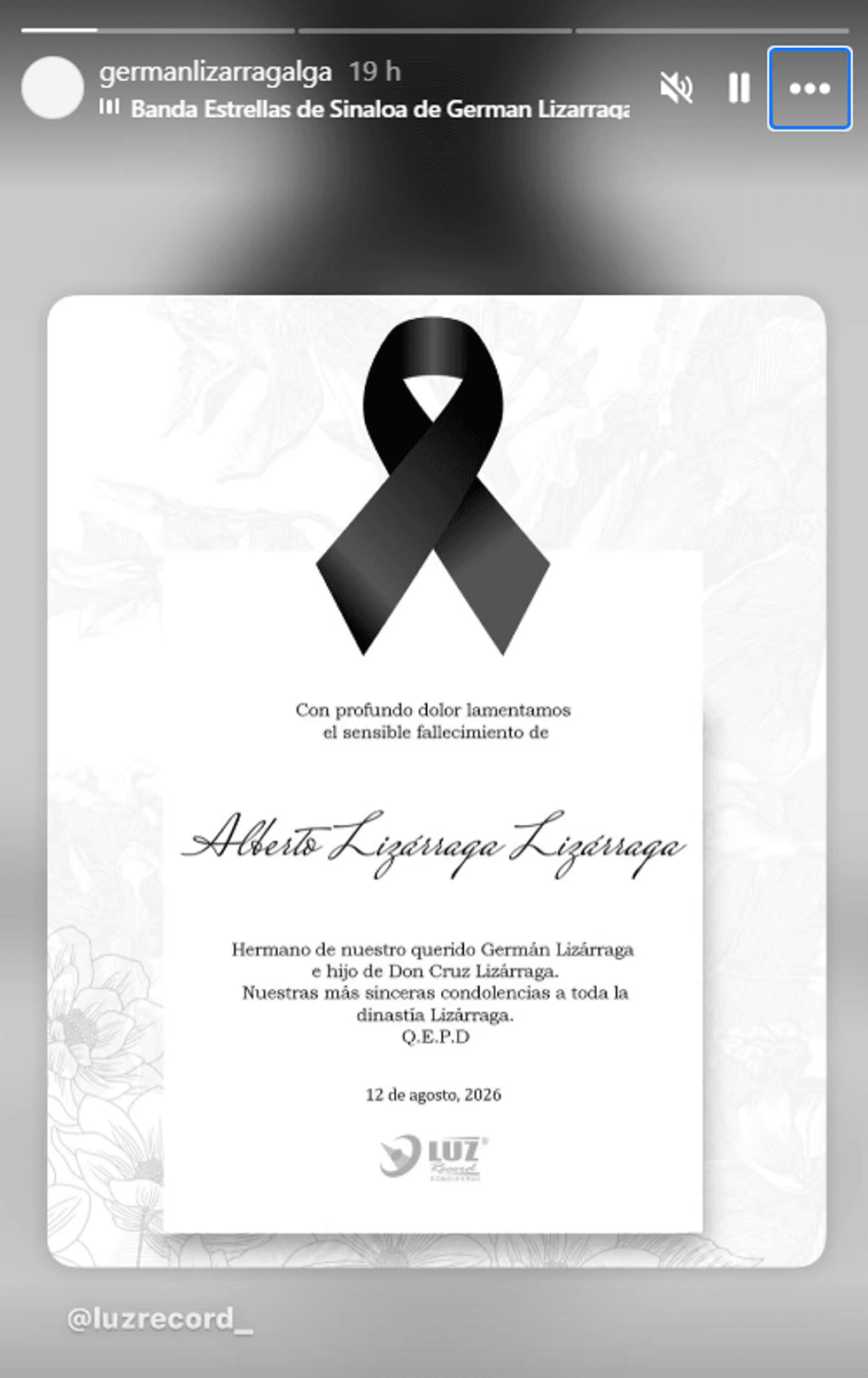 Muere Alberto Lizarraga, hijo del fundador del Recodo