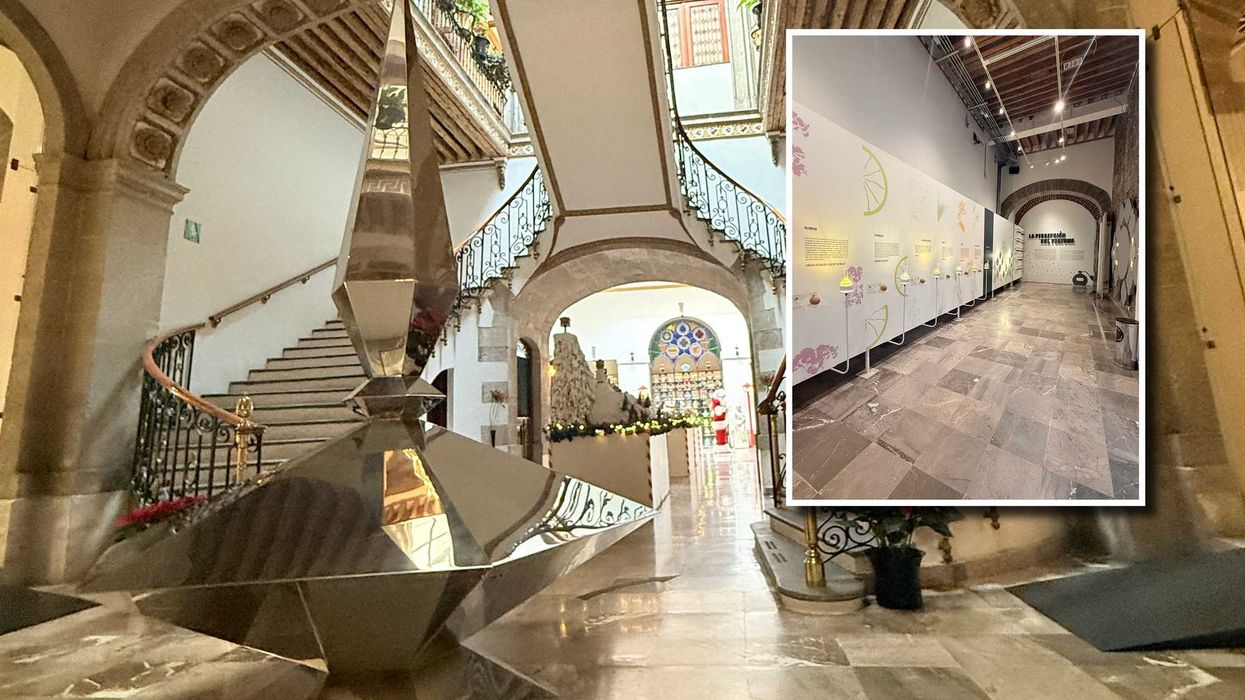 Patio central del Museo del Perfume albergado en una casona porfiriana en el centro Histórico de la CDMX.