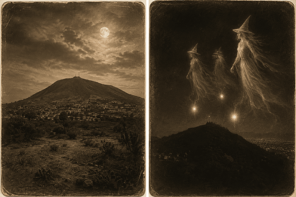 Supuestas brujas en el Cerro de la Estrella
