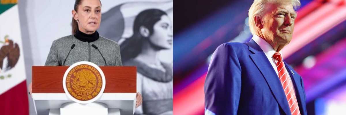 Two politicians at different events; one at a podium, another on a lit stage.