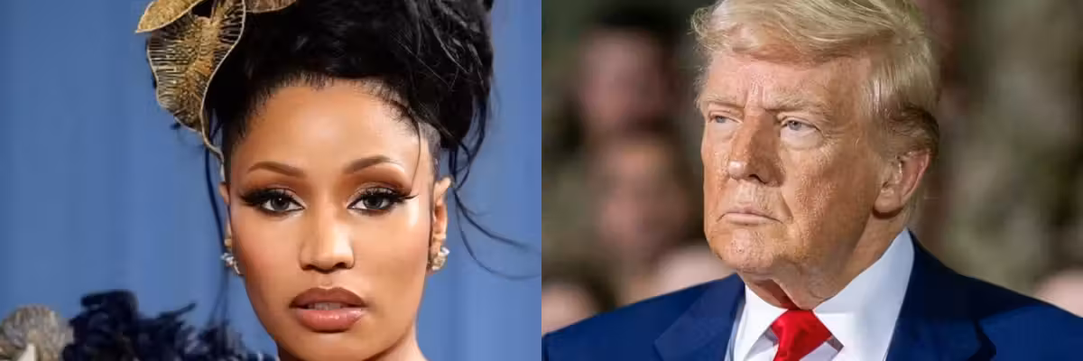 Two well-dressed individuals side by side, with contrasting expressions.